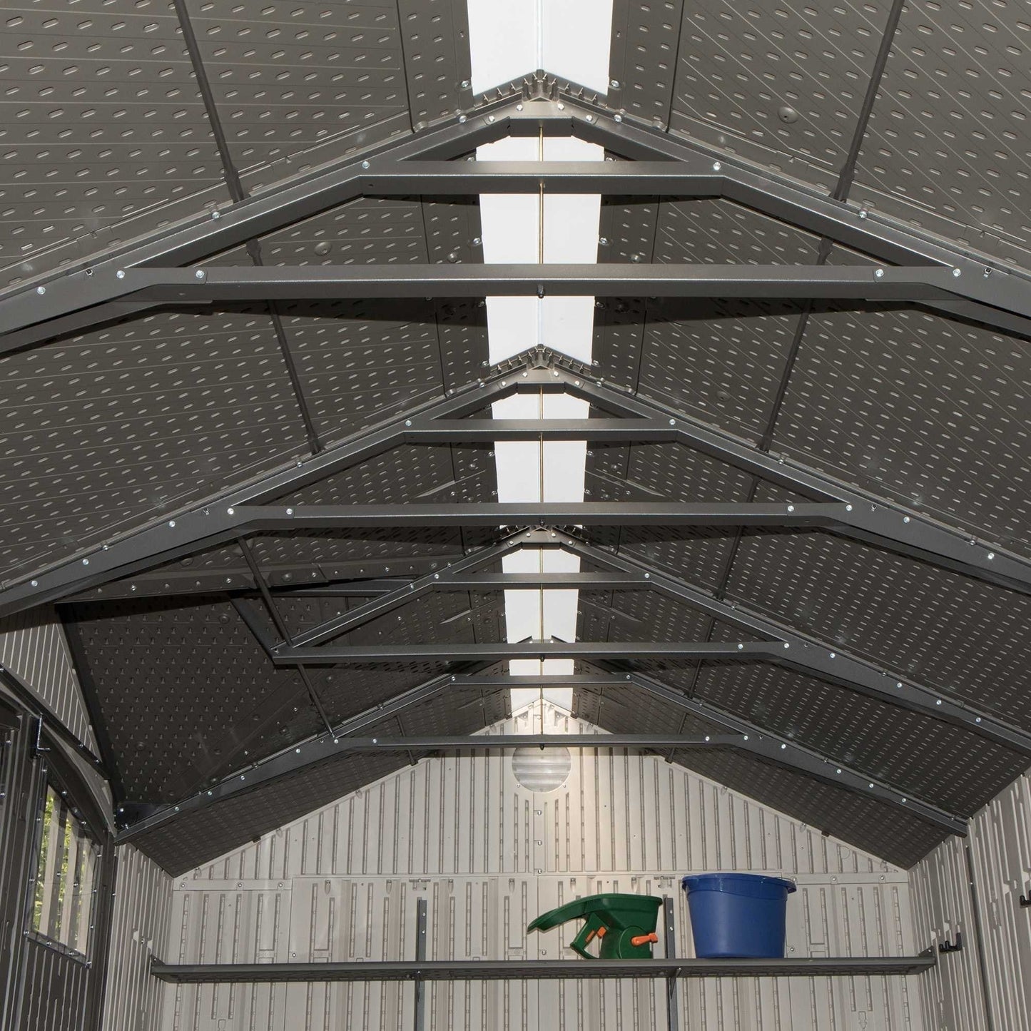 Lifetime Heavy Duty Dual Entrance Plastic Shed 17.5 x 8ft