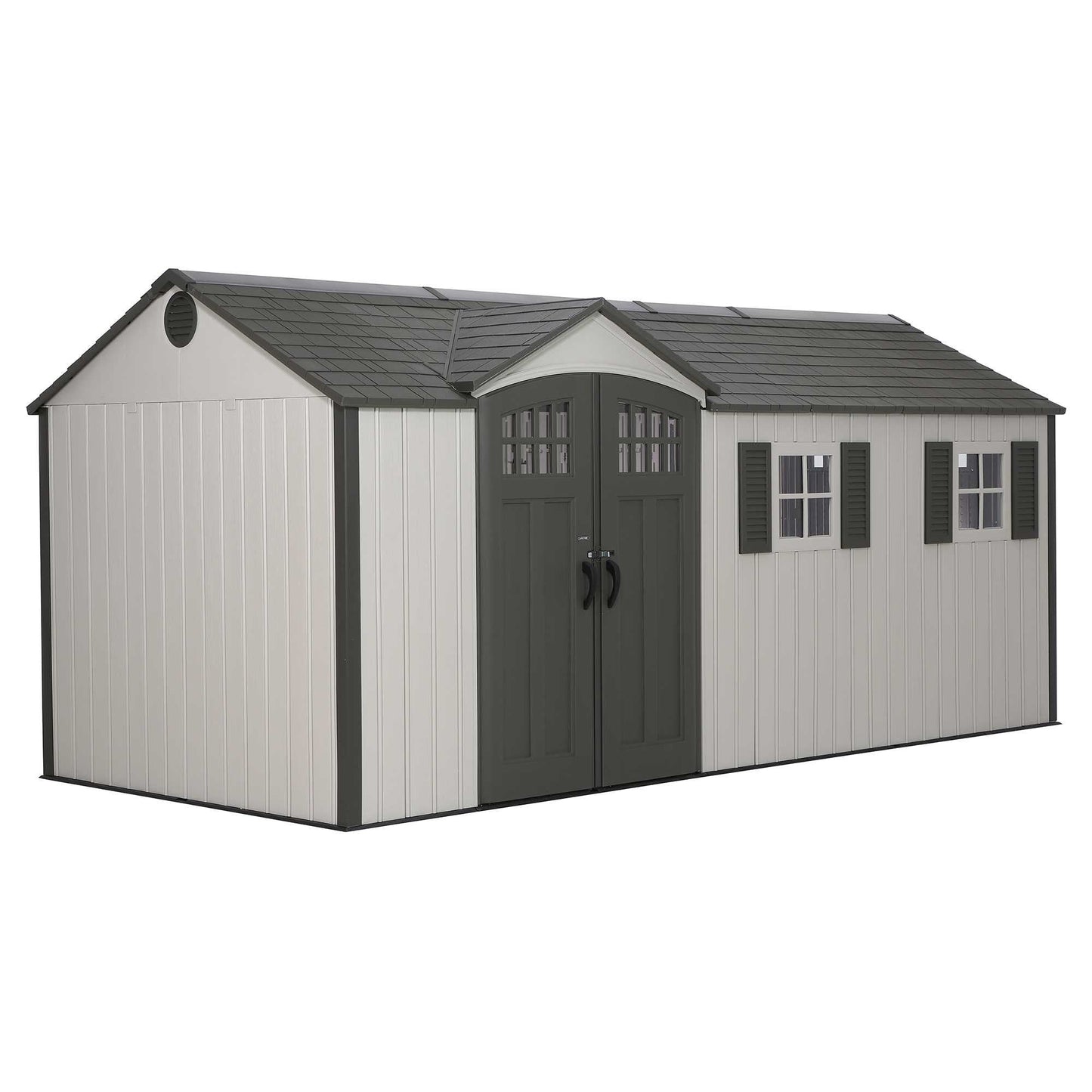 Lifetime Heavy Duty Dual Entrance Plastic Shed 17.5 x 8ft