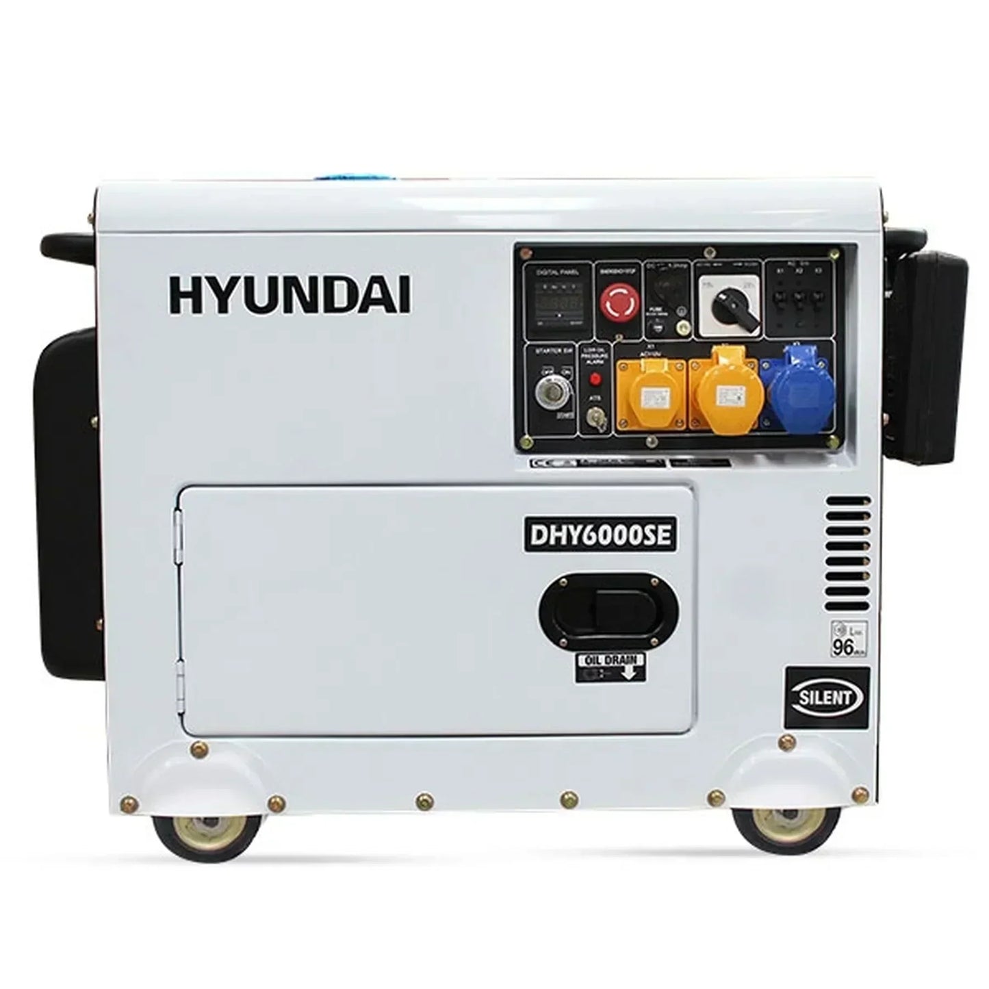 Hyundai DHY6000SE 5.2kW/6.5kVA Silenced Standby Diesel Generator