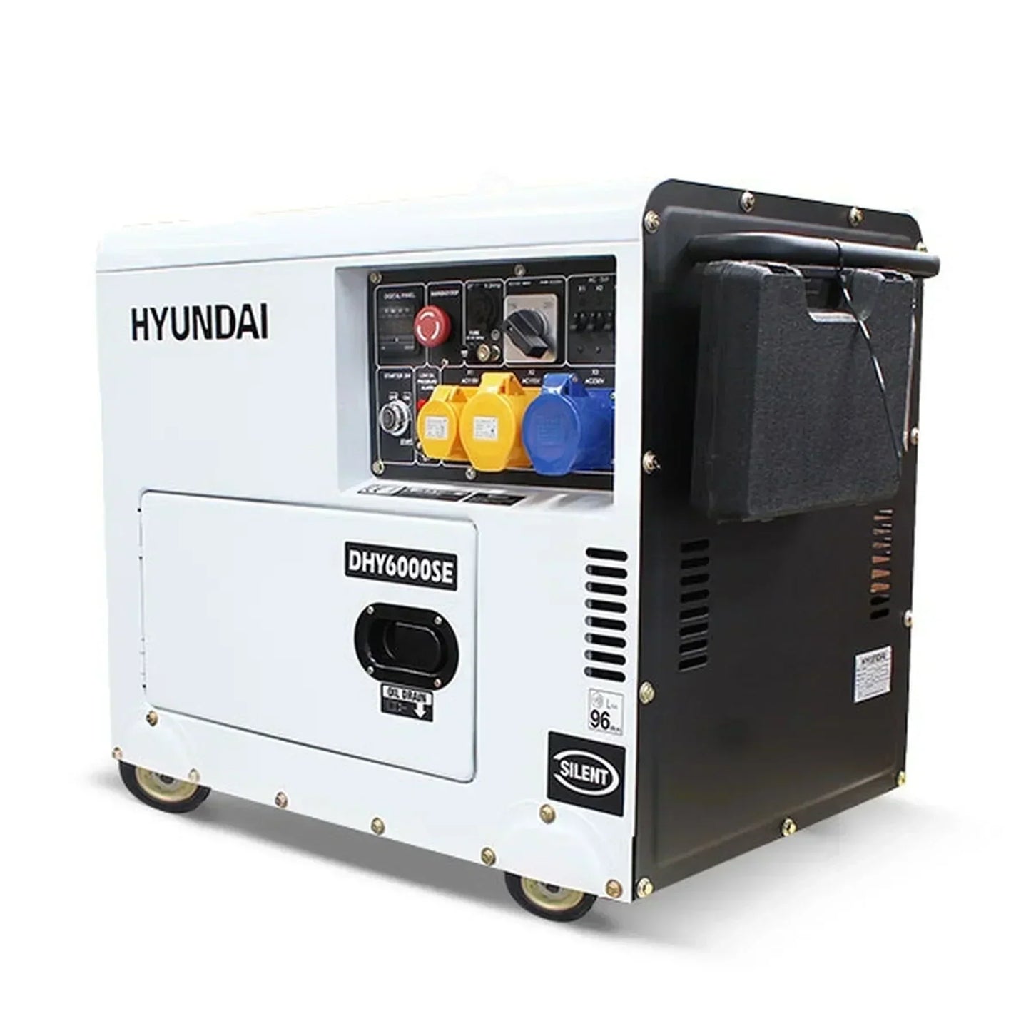 Hyundai DHY6000SE 5.2kW/6.5kVA Silenced Standby Diesel Generator