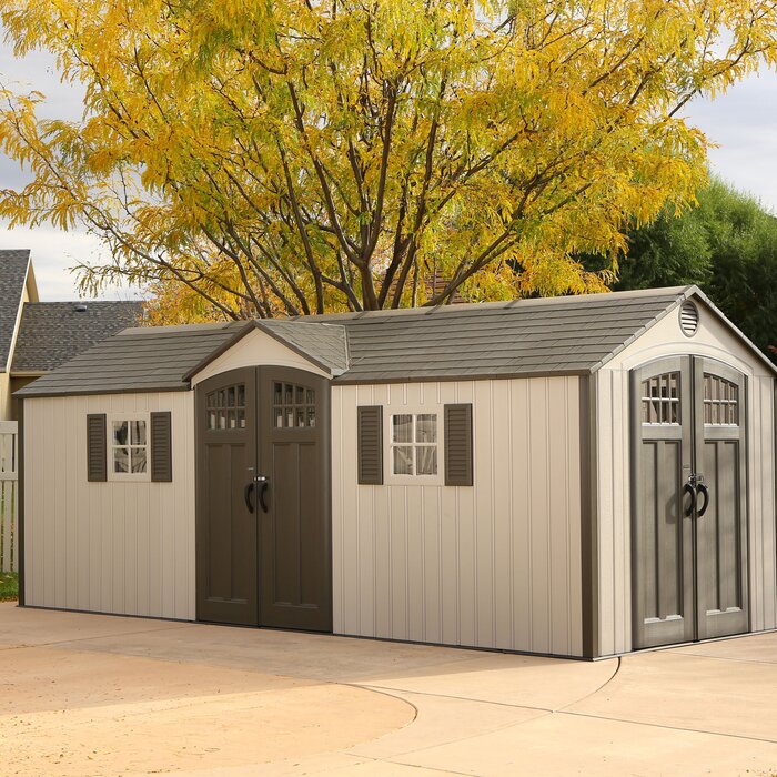 Lifetime 8 Ft. X 20 Ft Outdoor Plastic Storage Shed
