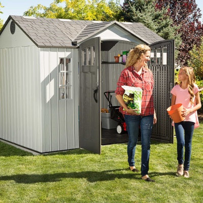 Lifetime Heavy Duty Single Entrance Plastic Shed 10x8ft
