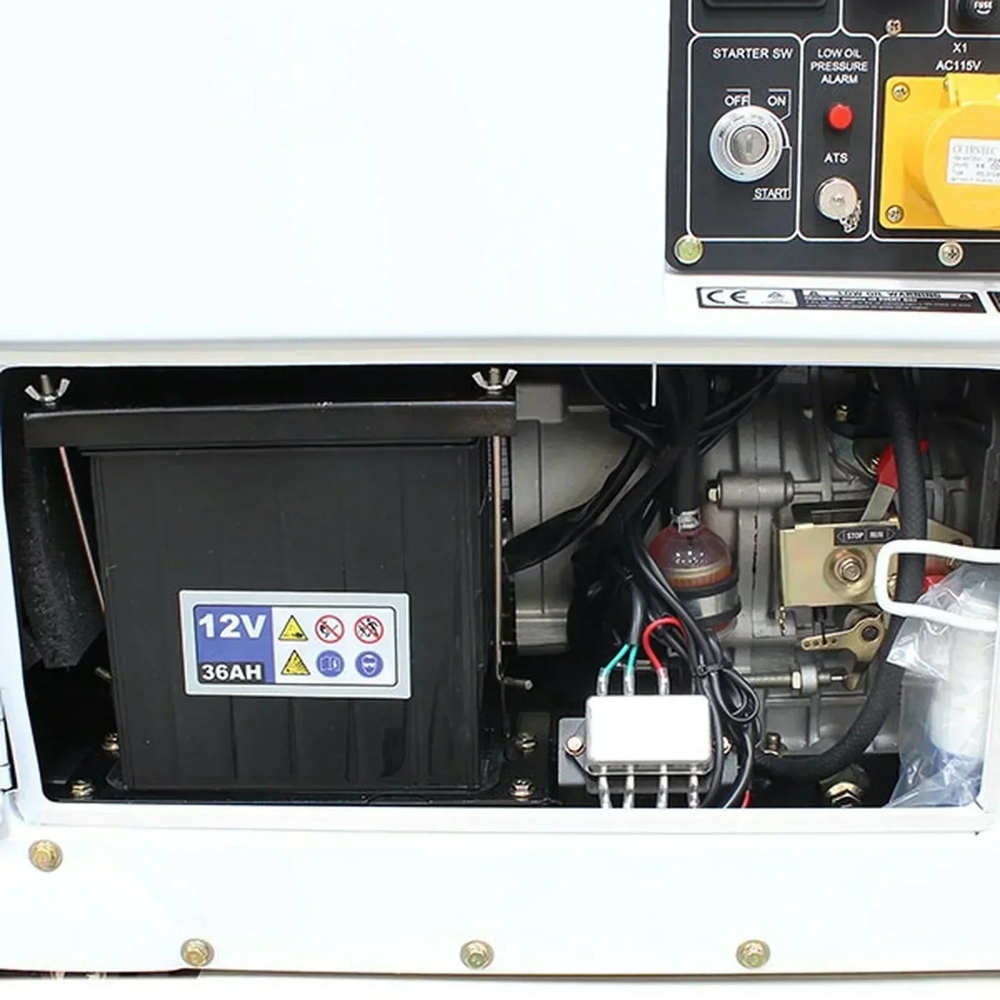 Hyundai DHY6000SE 5.2kW/6.5kVA Silenced Standby Diesel Generator